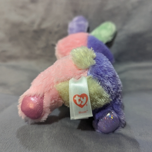 Ty Beanie Boos - BLOOM the Easter Bunny Rabbit (6 Inch) NEW MINT with MINT TAGS - Picture 3 of 3